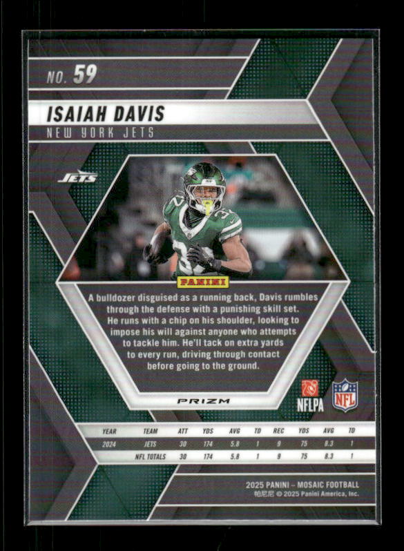 Isaiah Davis - 2025 Mosaic Football - Green Mosaic