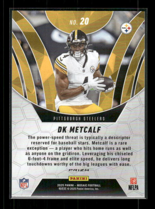 DK Metcalf - 2025 Mosaic Football - Green Mosaic Elevate