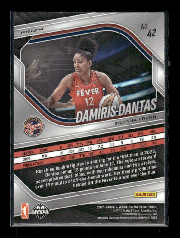 Damiris Dantas - 2025 Prizm WNBA - WNBA Logo Prizm