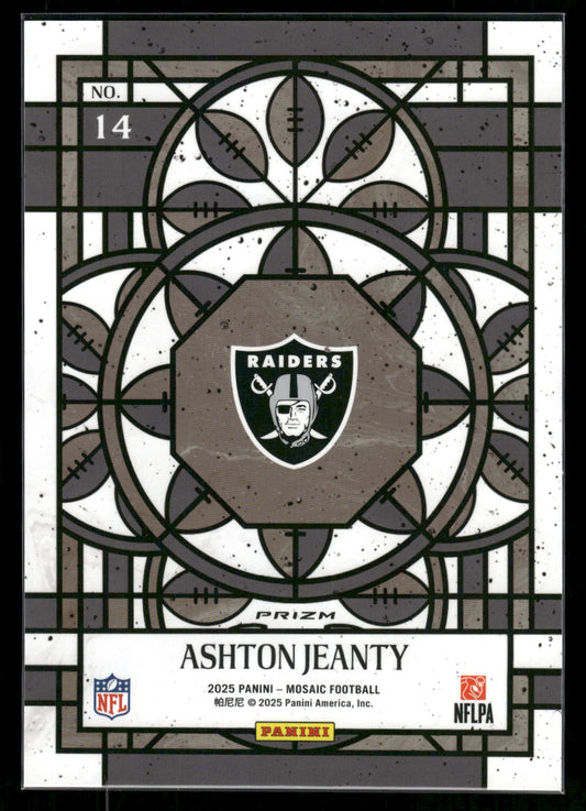 Ashton Jeanty - 2025 Mosaic Football - Jumbo / Oversized Stained Glass - Rookie