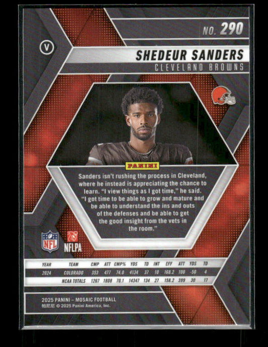 Shedeur Sanders - 2025 Mosaic Football - Rookie Variation