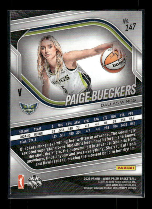 Paige Bueckers - 2025 Prizm WNBA - Rookie Variation