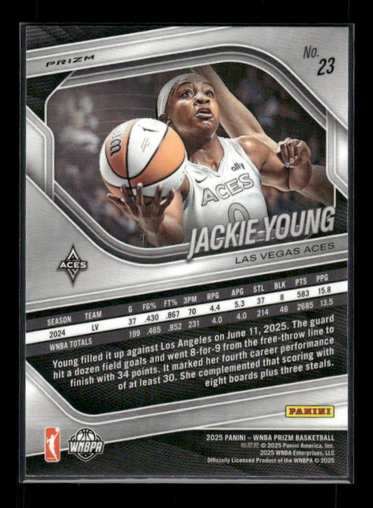 Jackie Young - 2025 Prizm WNBA - Ice Prizm