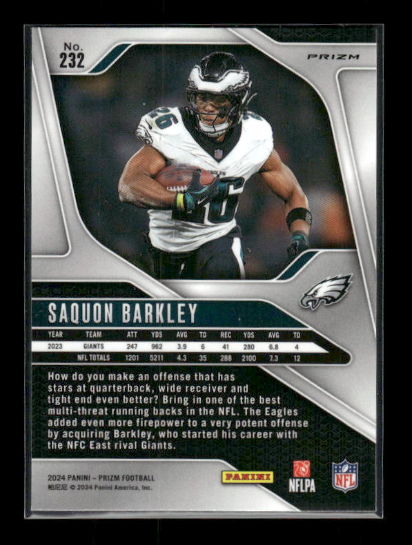 Saquon Barkley - 2024 Panini Prizm Football - Silver Prizm