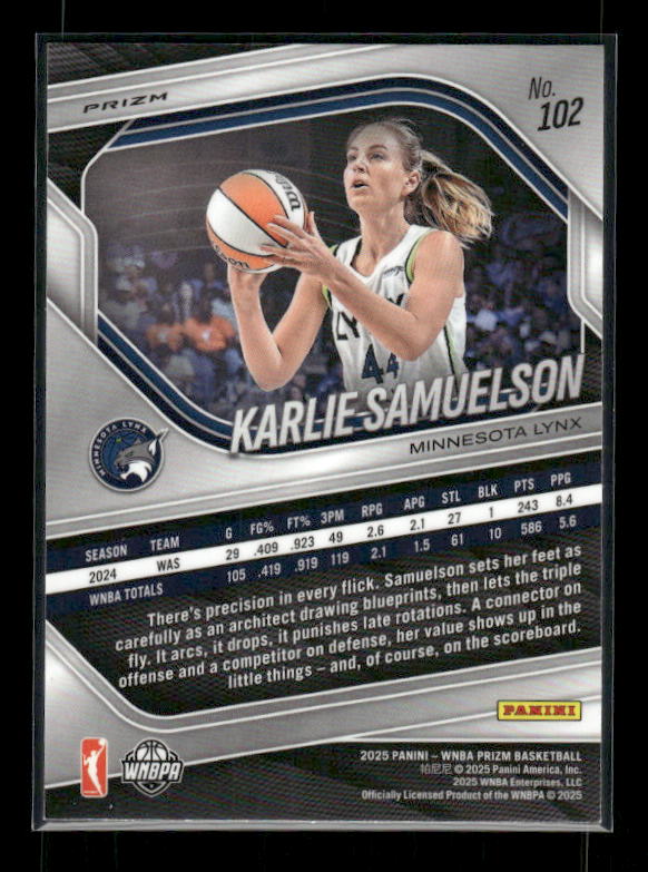 Karlie Samuelson - 2025 Prizm WNBA - Ice Prizm