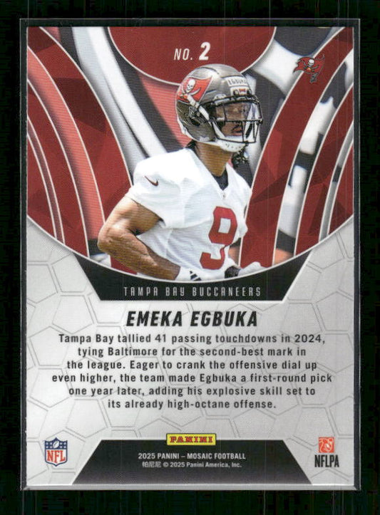 Emeka Egbuka - 2025 Mosaic Football - Elevate - Rookie