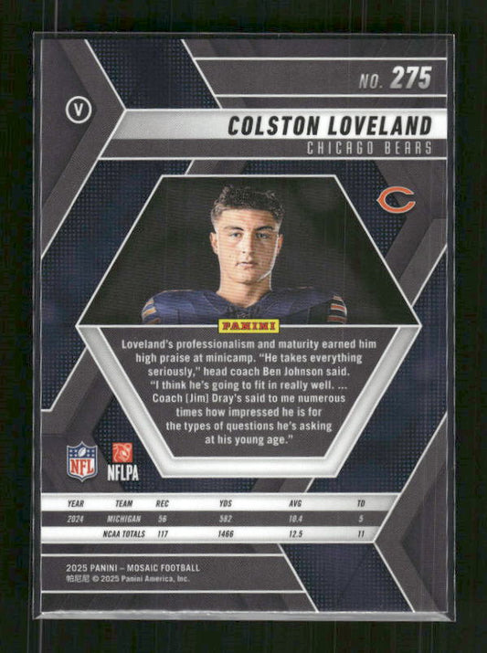 Colston Loveland - 2025 Mosaic Football - Rookie Variation