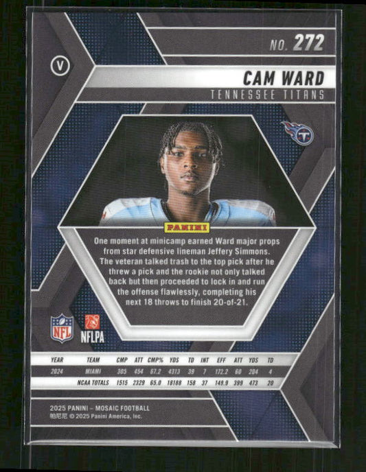 Cam Ward - 2025 Mosaic Football - Rookie Variation