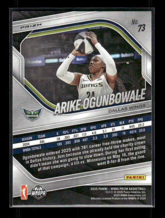 Arike Ogunbowale - 2025 Prizm WNBA - Ice Prizm