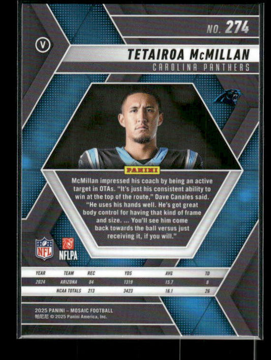 Tetairoa McMillan - 2025 Mosaic Football - Rookie Variation