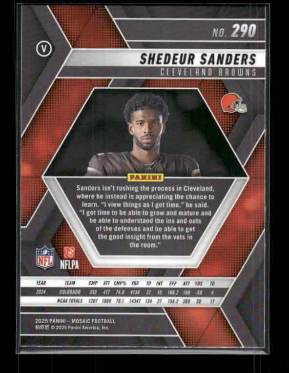 Shedeur Sanders - 2025 Mosaic Football - Rookie Variation