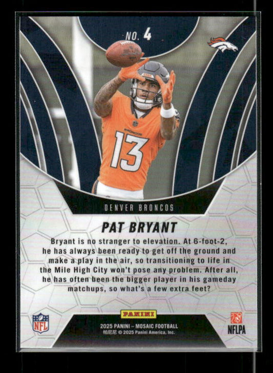 Pat Bryant - 2025 Mosaic Football - Elevate - Rookie