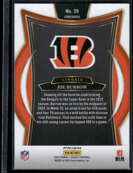 Joe Burrow - 2024 Select Football - Green / Yellow Shock - Concourse