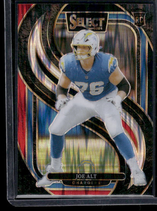 Joe Alt - 2024 Select Football - Red / Black Shock - Premier Level - Rookie
