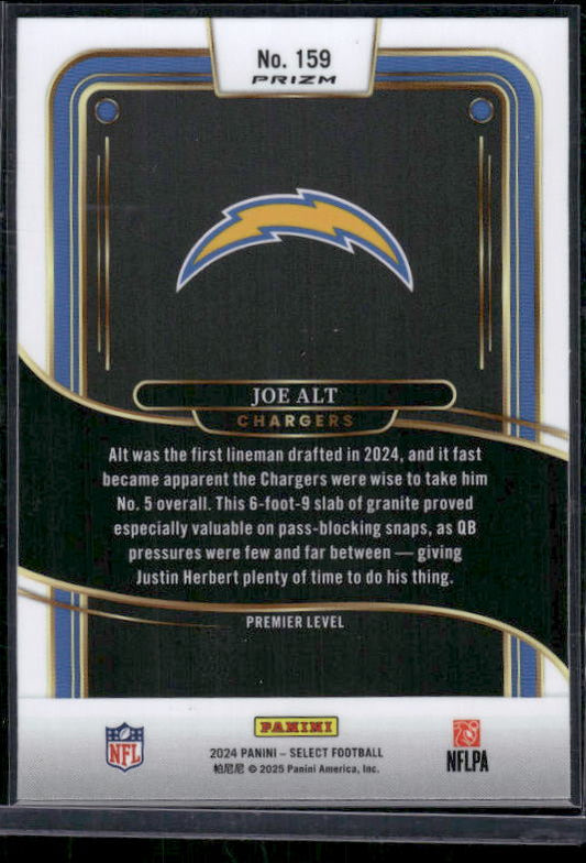Joe Alt - 2024 Select Football - Red / Black Shock - Premier Level - Rookie