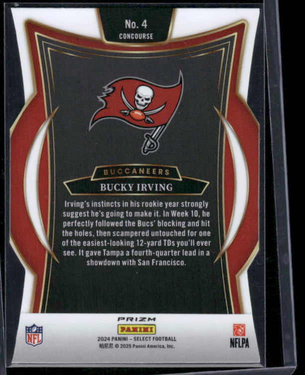Bucky Irving - 2024 Select Football - Silver Die-Cut - Concourse - Rookie