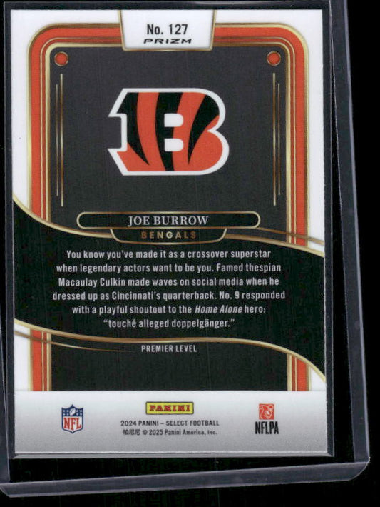 Joe Burrow - 2024 Select Football - Red / Yellow Shock - Premier Level