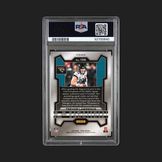 Trevor Lawrence - 2023 Panini Prizm - Red Sparkle - PSA 10