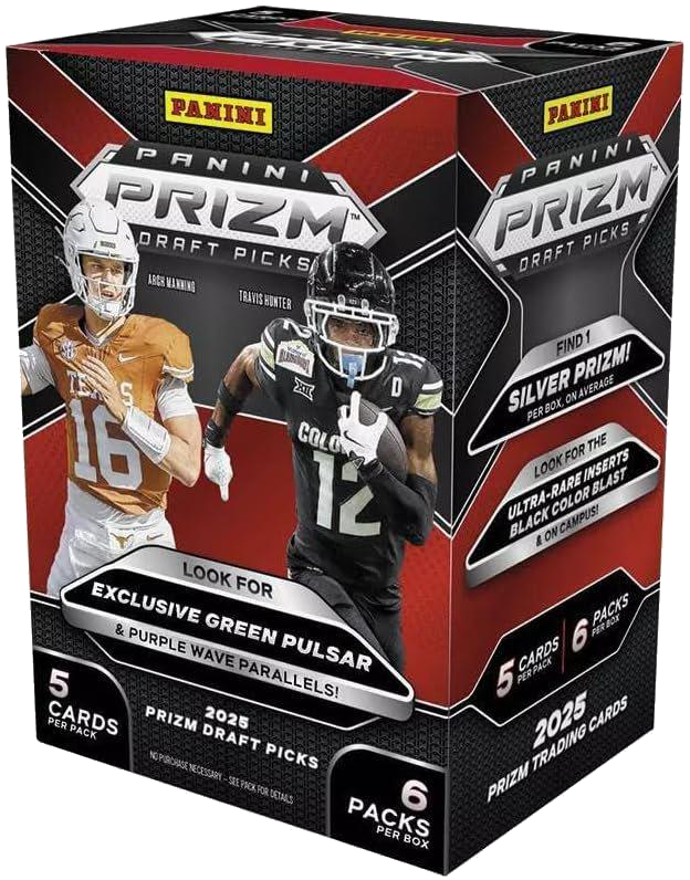 2025 Panini Prizm Draft Picks College Football Blaster Box