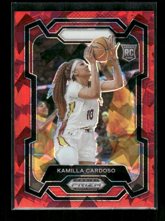 Kamilla Cardoso - 2024 Panini Prizm Draft Picks - Prizms Red Ice - Rookie