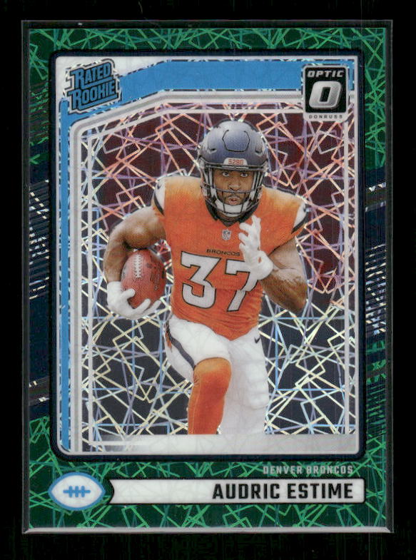 Audric Estime - 2024 Donruss Optic - Green Velocity - Rated Rookie