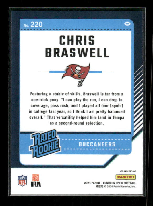 Chris Braswell - 2024 Donruss Optic - Green Velocity - Rated Rookie
