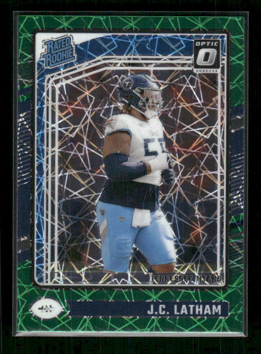 J.C. Latham - 2024 Donruss Optic - Green Velocity - Rated Rookie