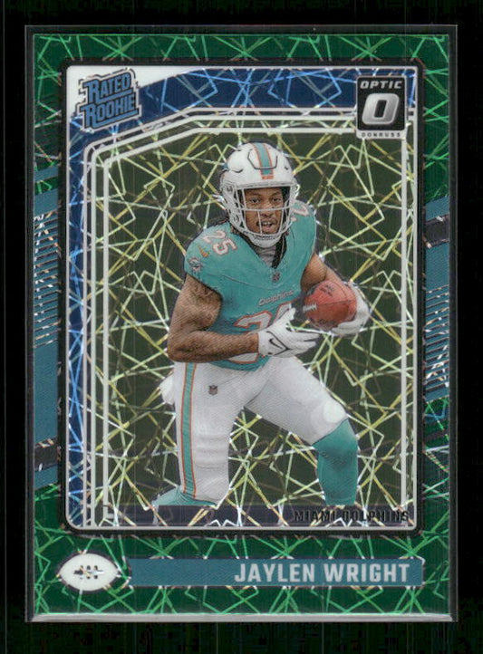Jaylen Wright - 2024 Donruss Optic - Green Velocity - Rated Rookie