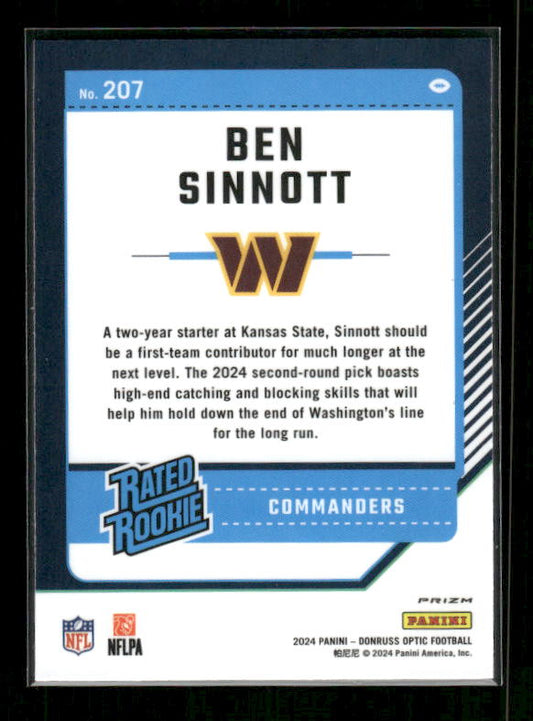 Ben Sinnott - 2024 Donruss Optic - Green Velocity - Rated Rookie