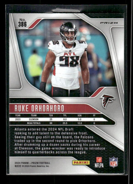 Ruke Orhorhoro - 2024 Panini Prizm - Silver - Rookie