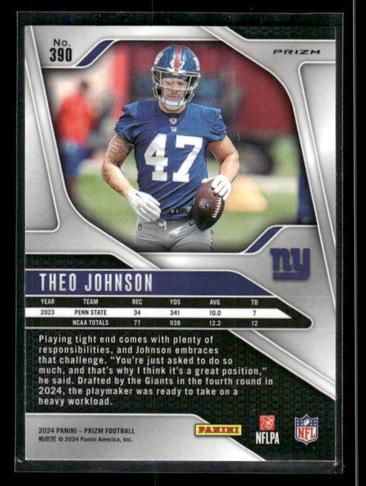 Theo Johnson - 2024 Panini Prizm - Pink Wave - Rookie