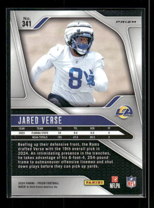 Jared Verse - 2024 Panini Prizm - Green Wave - Rookie