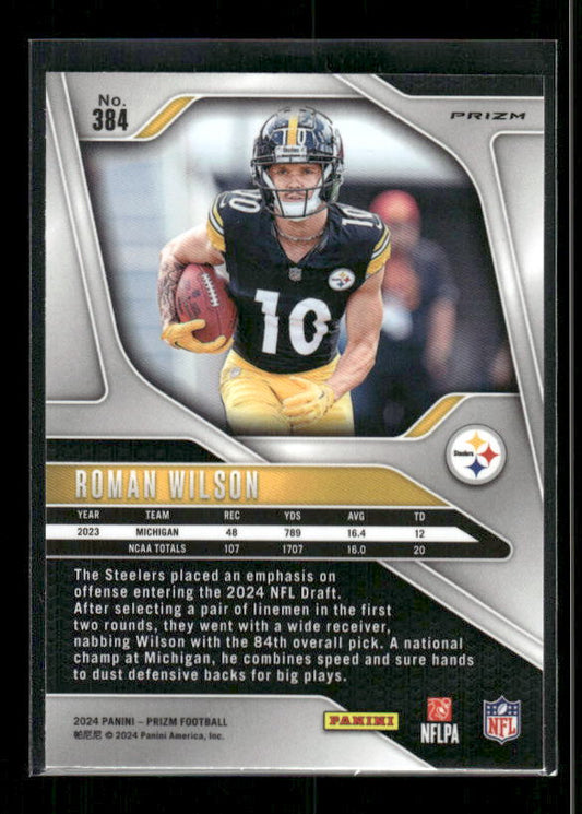 Roman Wilson - 2024 Panini Prizm - Pink - Rookie