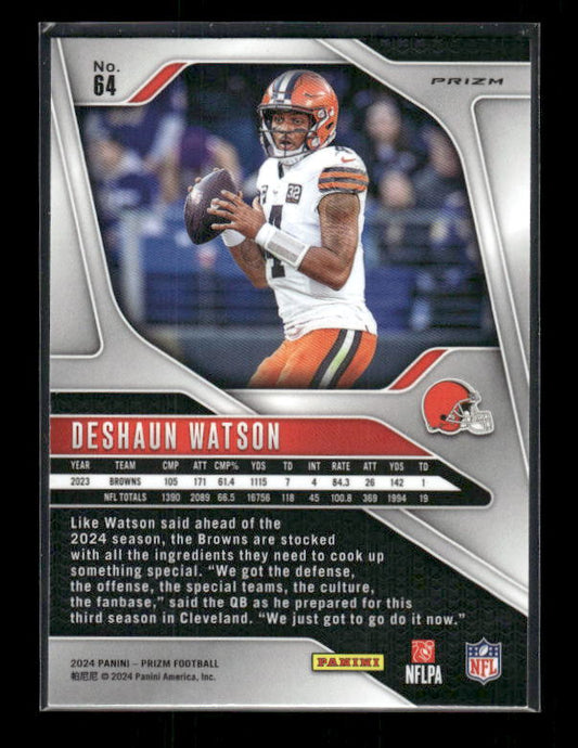 2024 Panini Prizm #64 Deshaun Watson Lazer
