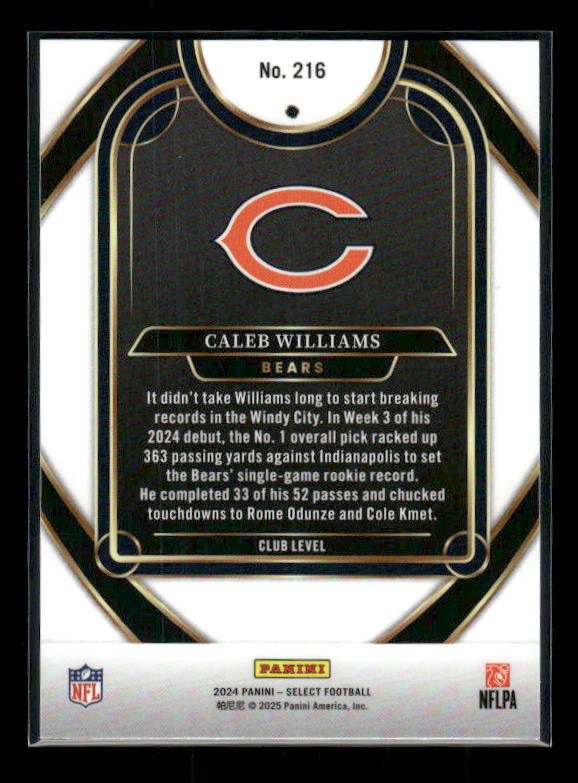 2024 Panini Select #216 Caleb Williams
