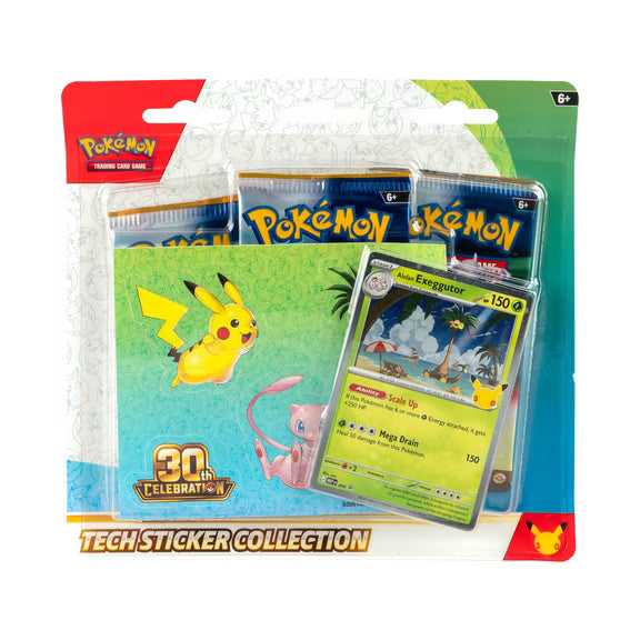 Pokemon TCG: 30th Celebration Tech Sticker - 1 At Random