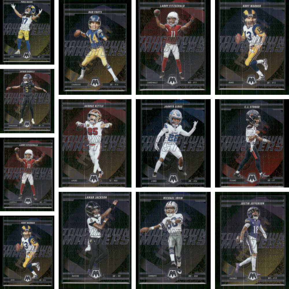Touchdown Masters - 2025 Mosaic Football - 13 Card Lot
