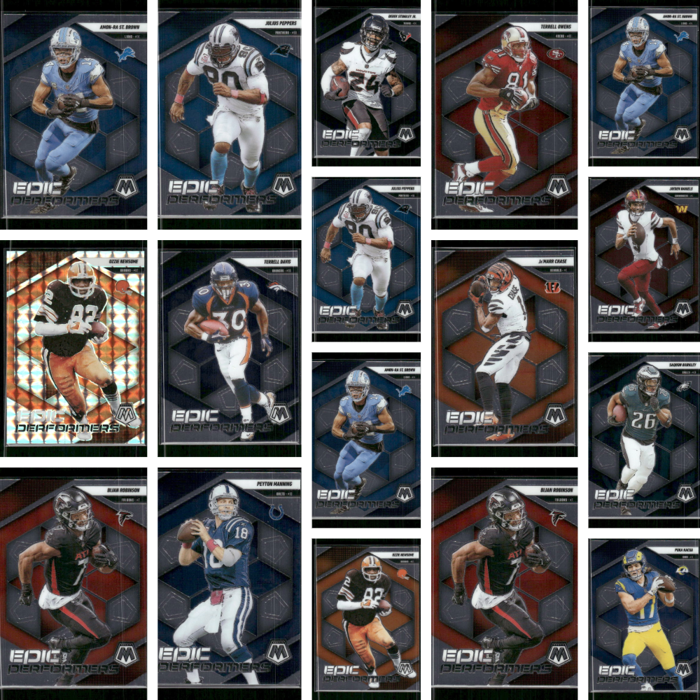 Epic Performers - 2025 Mosaic Football - 17 Card Lot