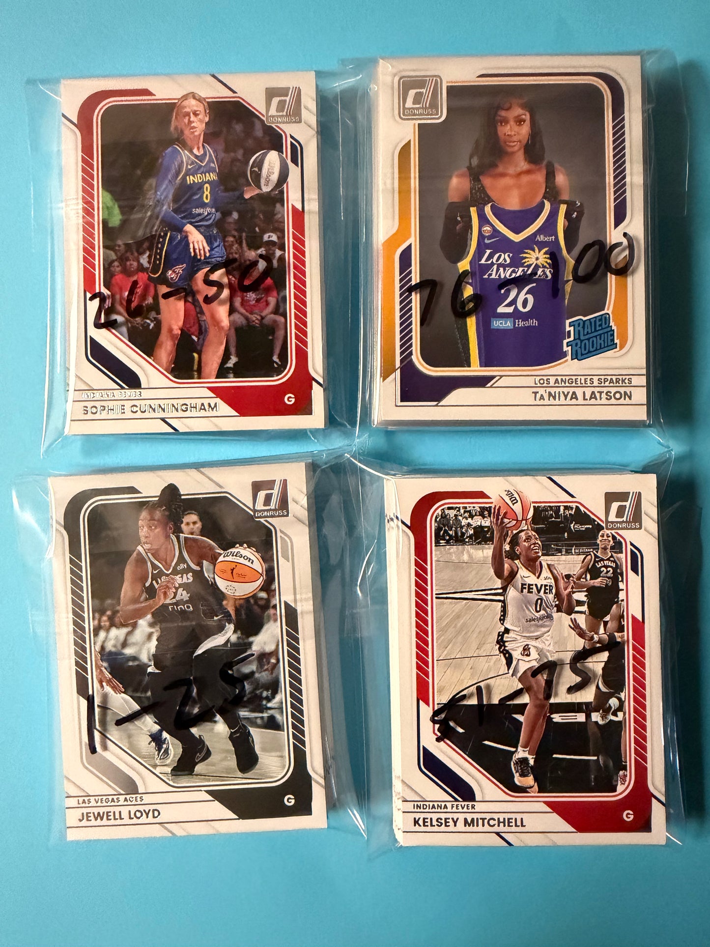 2026 Donruss WNBA Complete Base Set - 100 Cards