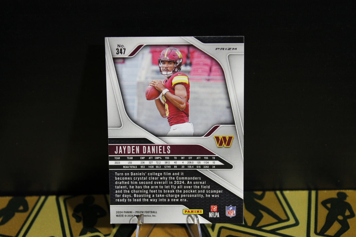 Jayden Daniels - 2024 Panini Prizm - Orange Ice - Rookie