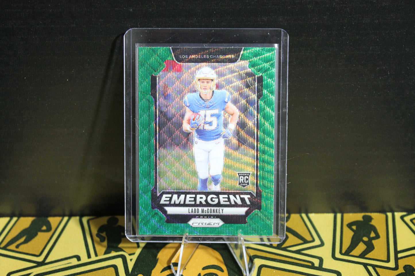 Ladd McConkey - 2024 Panini Prizm - Emergent Green Wave - Rookie