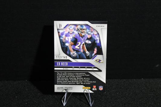 Ed Reed - 2024 Panini Prizm - Red Wave /149