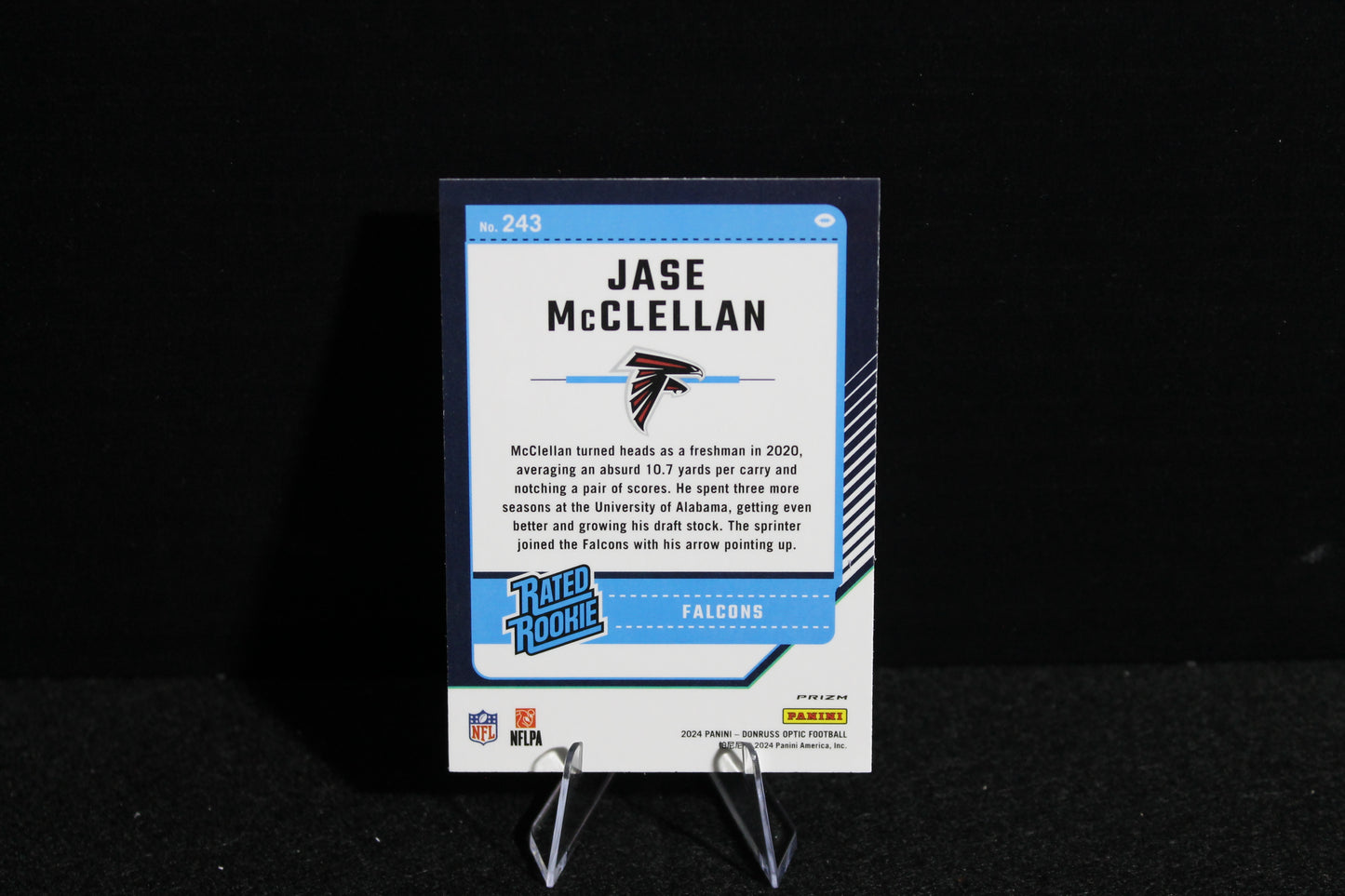 Jase McClellan - 2024 Donruss Optic - Stars - Rated Rookie - SSP