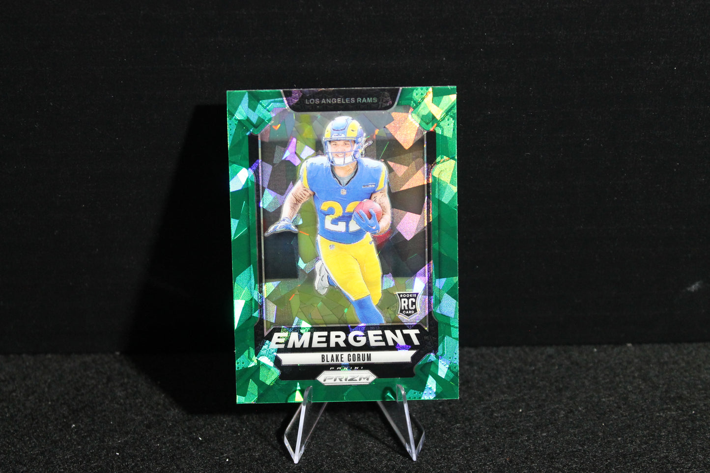 Blake Corum - 2024 Panini Prizm - Green Ice Emergent - Rookie