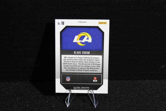 Blake Corum - 2024 Panini Prizm - Green Ice Emergent - Rookie