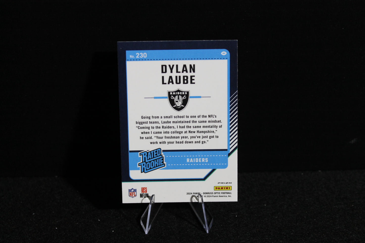 Dylan Laube - 2024 Donruss Optic - Purple Scope - Rated Rookie