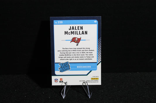 Jalen McMillan - 2024 Donruss Optic - Green Hyper - Rated Rookie