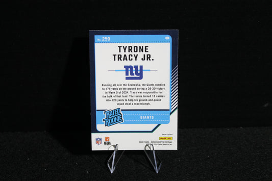 Tyrone Tracy Jr. - 2024 Donruss Optic - Green Velocity - Rated Rookie