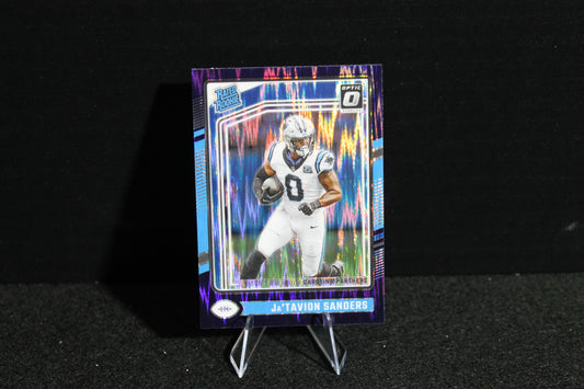 Ja'Tavion Sanders - 2024 Donruss Optic - Purple Shock - Rated Rookie