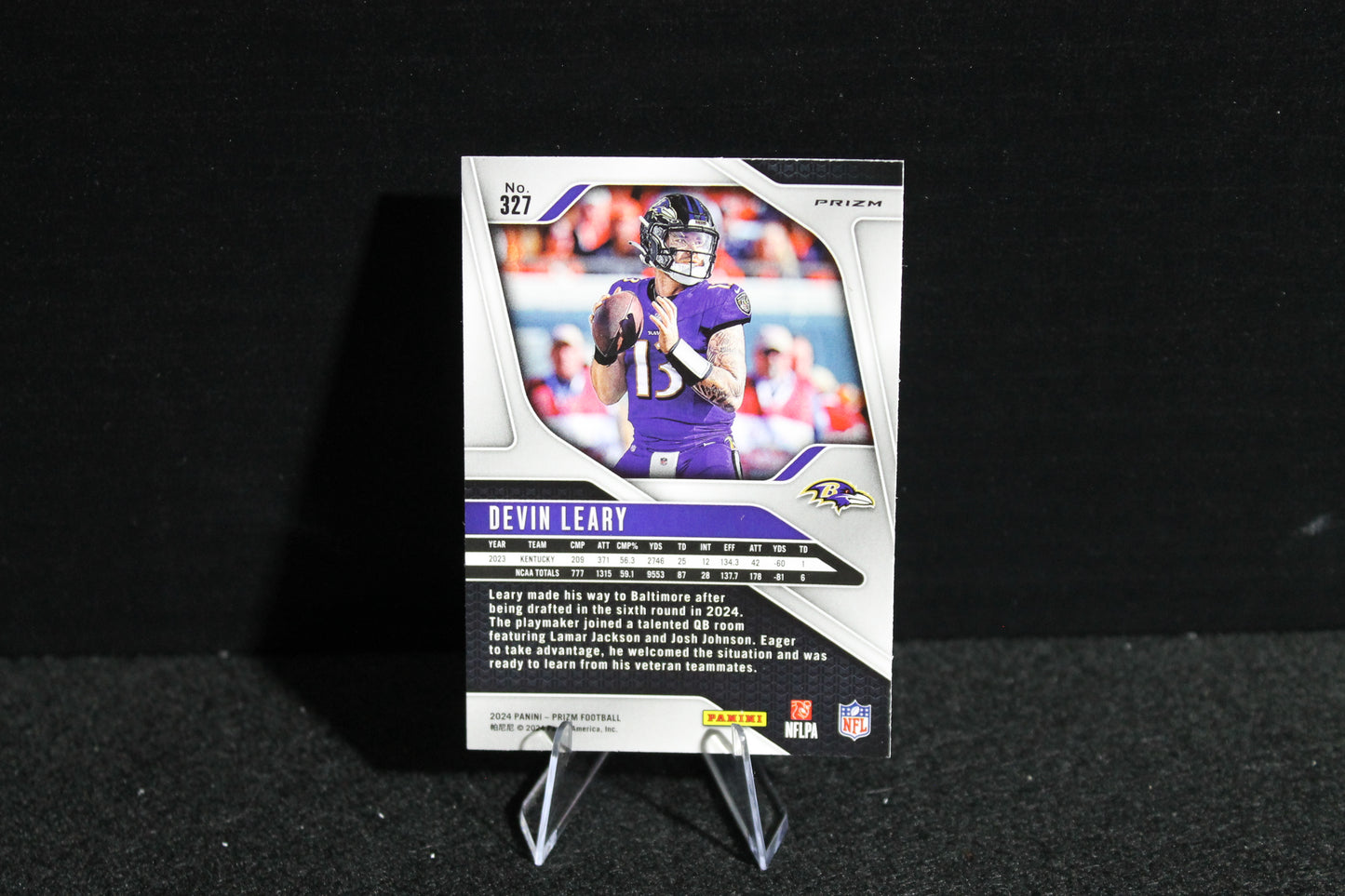 Devin Leary - 2024 Panini Prizm - Lazer - Rookie